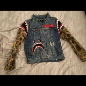 Hudson Bape Clothing Denim Jean Jacket Mens Size S